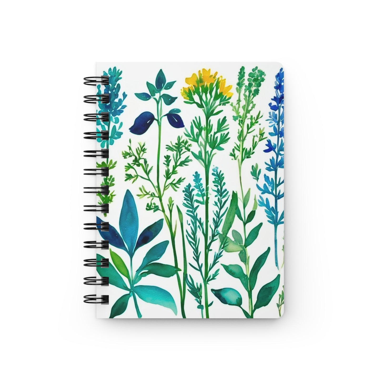 Spring Herbs Writing Sketch Inspiration Spiral Bound Journal