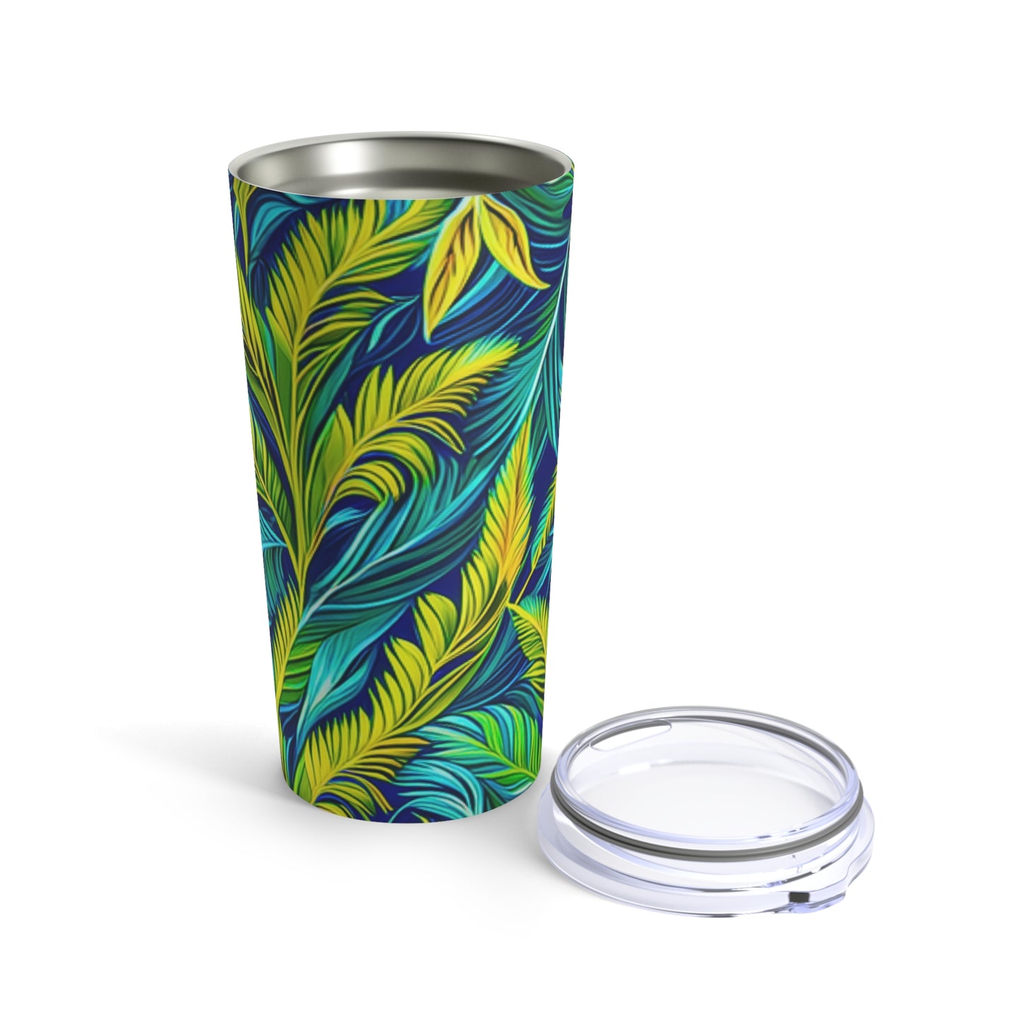 Madagascar Tropical Forest Palms Indian Ocean African Hot Cold Beverage Travel Tumbler 20oz