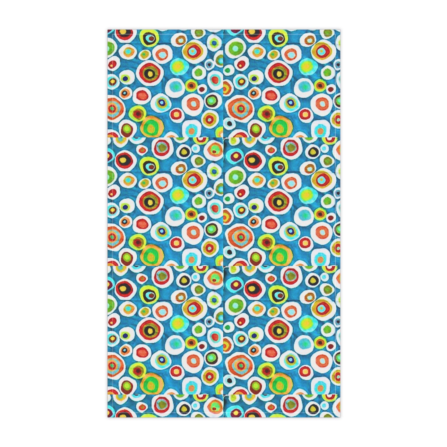 Millefiori Italian Floral Pattern Decorative Kitchen Tea Towel/Bar Towel