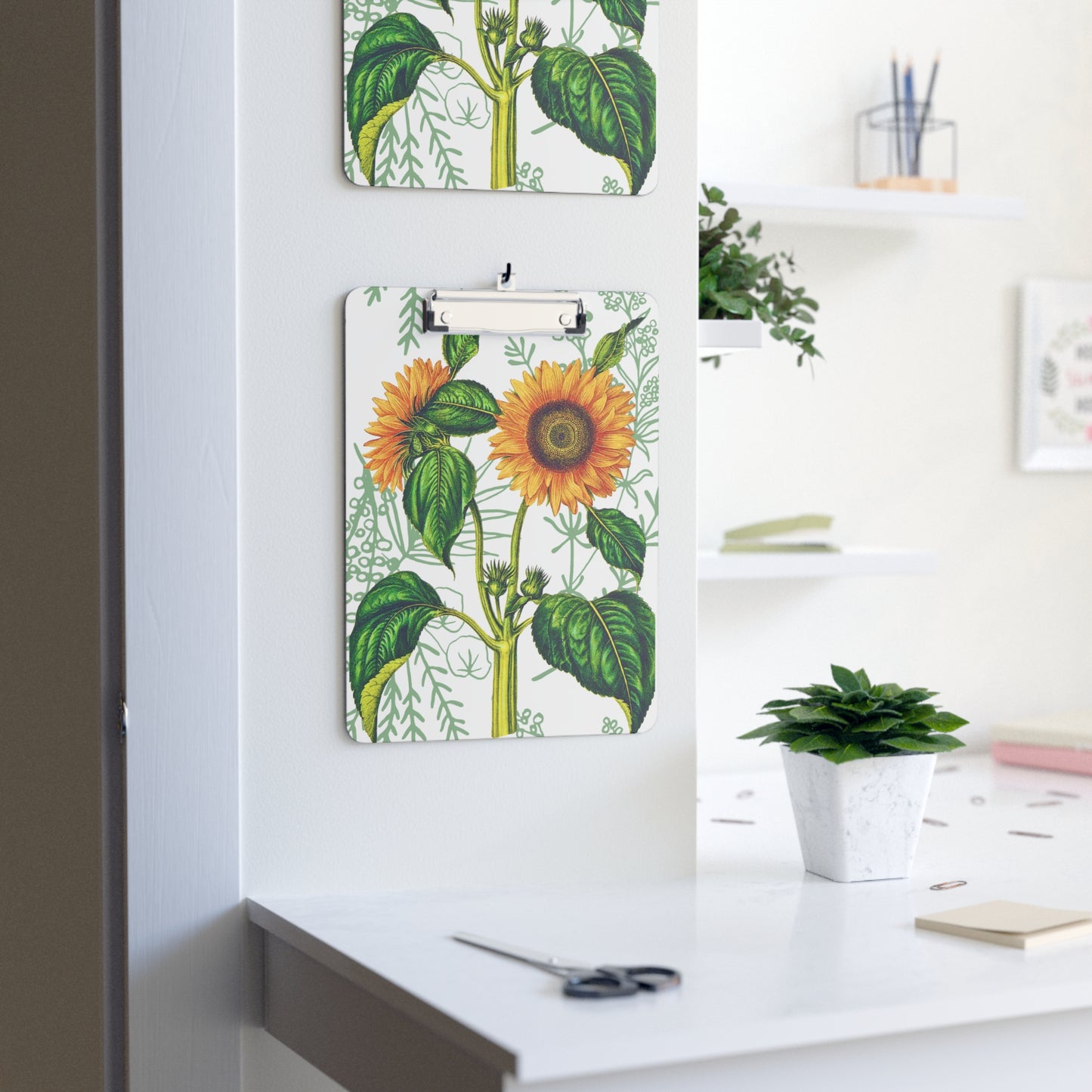 Summer Sunflower Botanical Organizer Clipboard