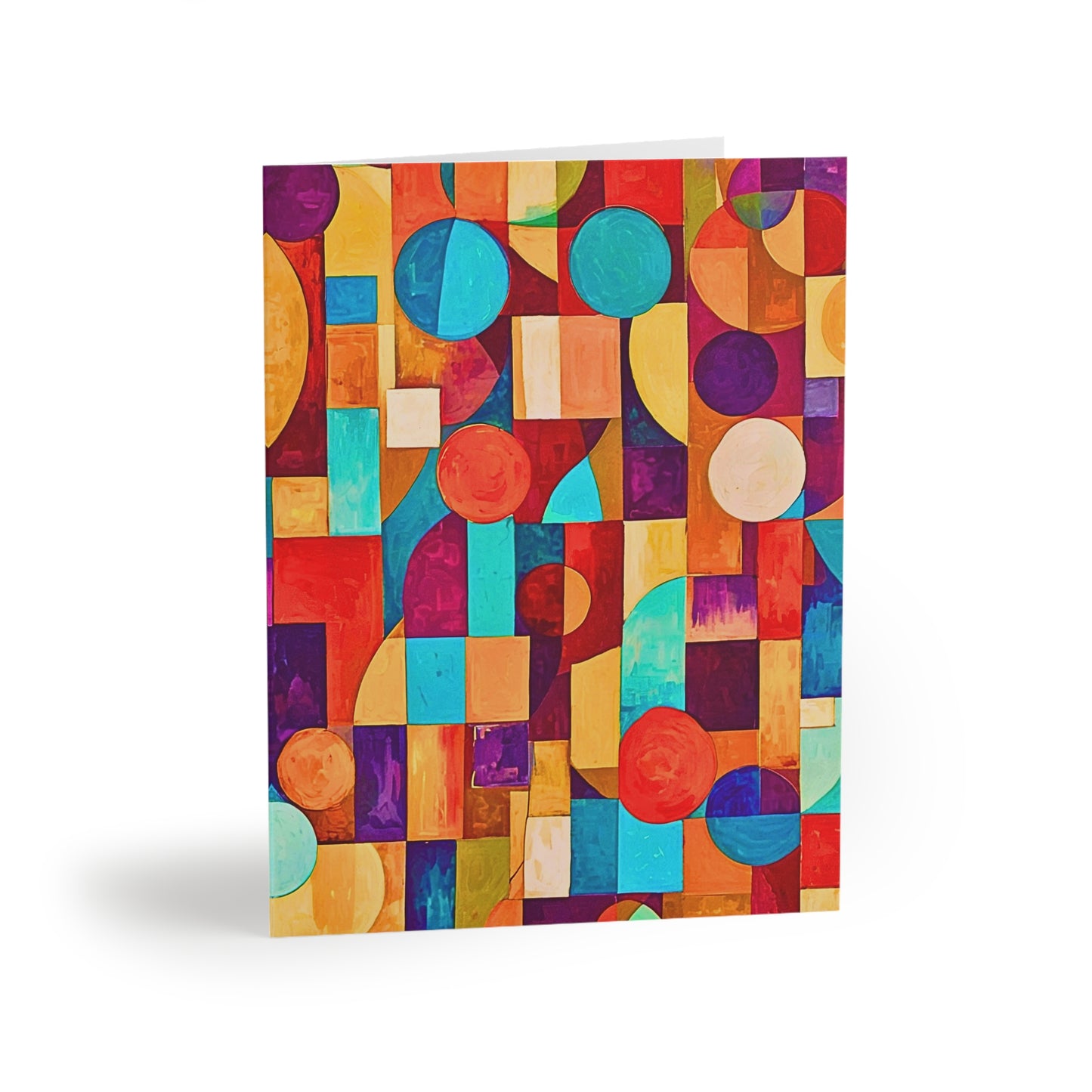 Painterly Cubist Note Cards (8 pcs)