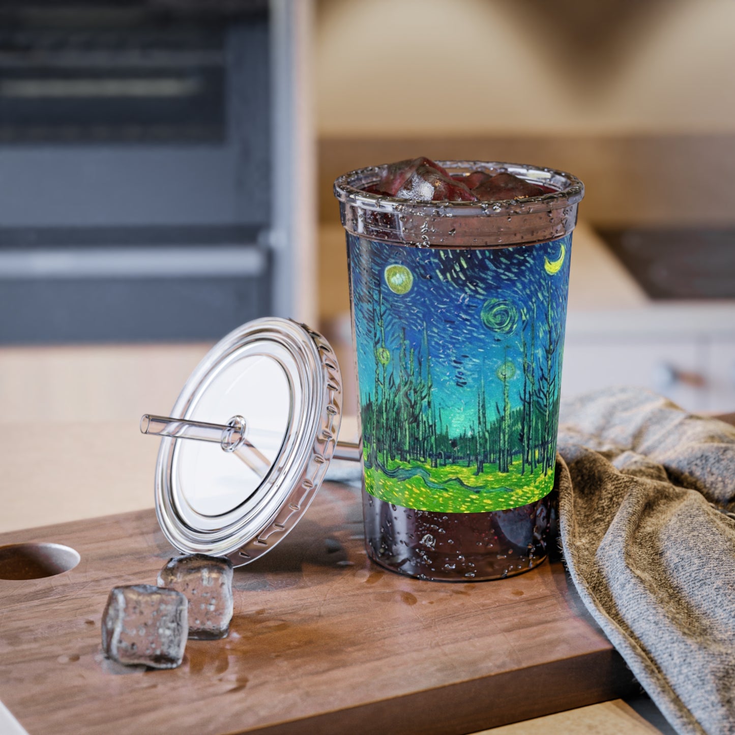 Starry Forest Beverage Travel Acrylic Cup