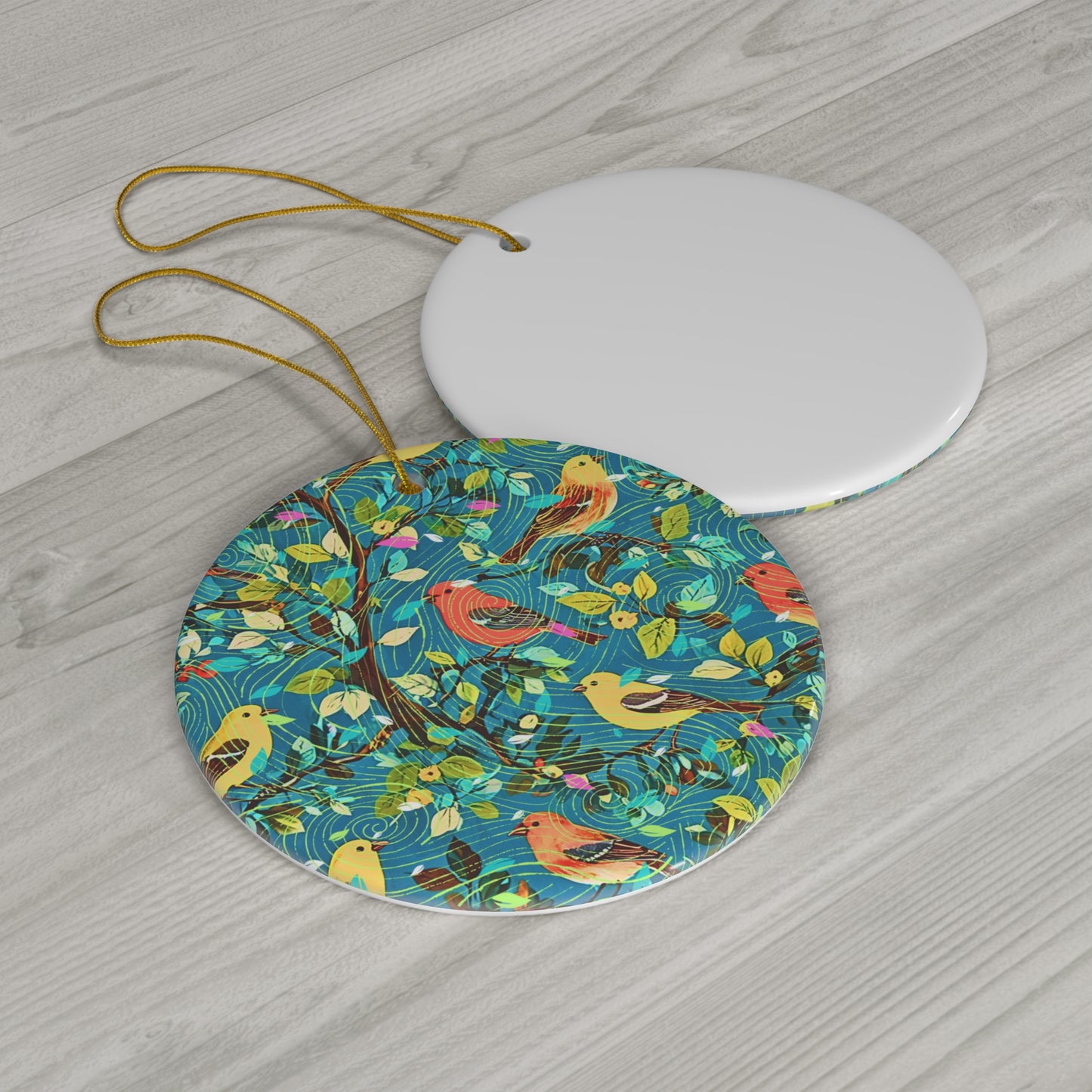 Birds of Joy Ceramic Ornament