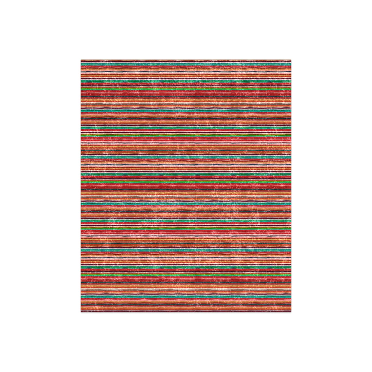 Serape Stripes Mexican Fiesta Pattern Western Cozy Warm Lounge Designer Collection Crushed Velvet Blanket