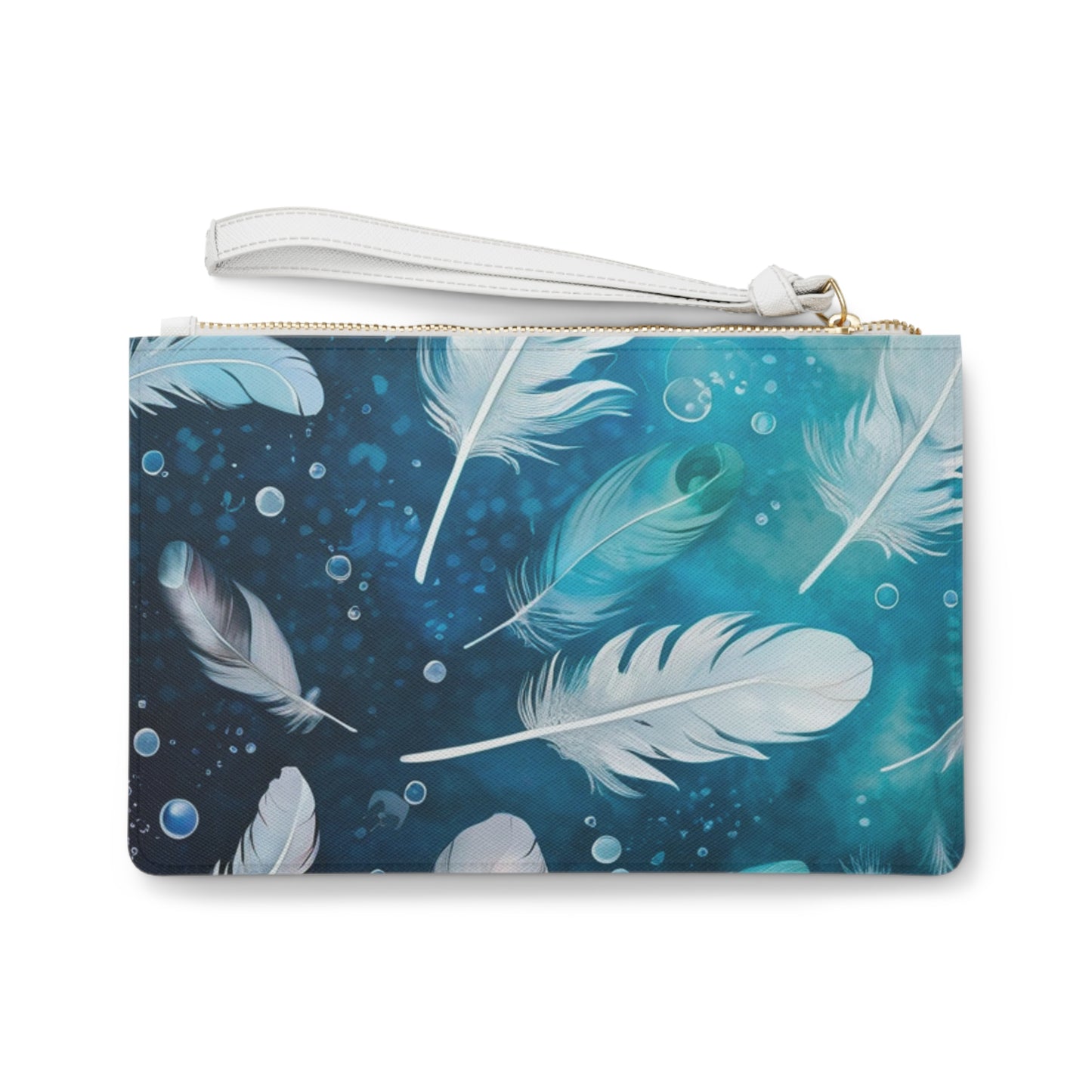 Sea of Feathers Fashion Evening Daytime Pouch Clutch Bag