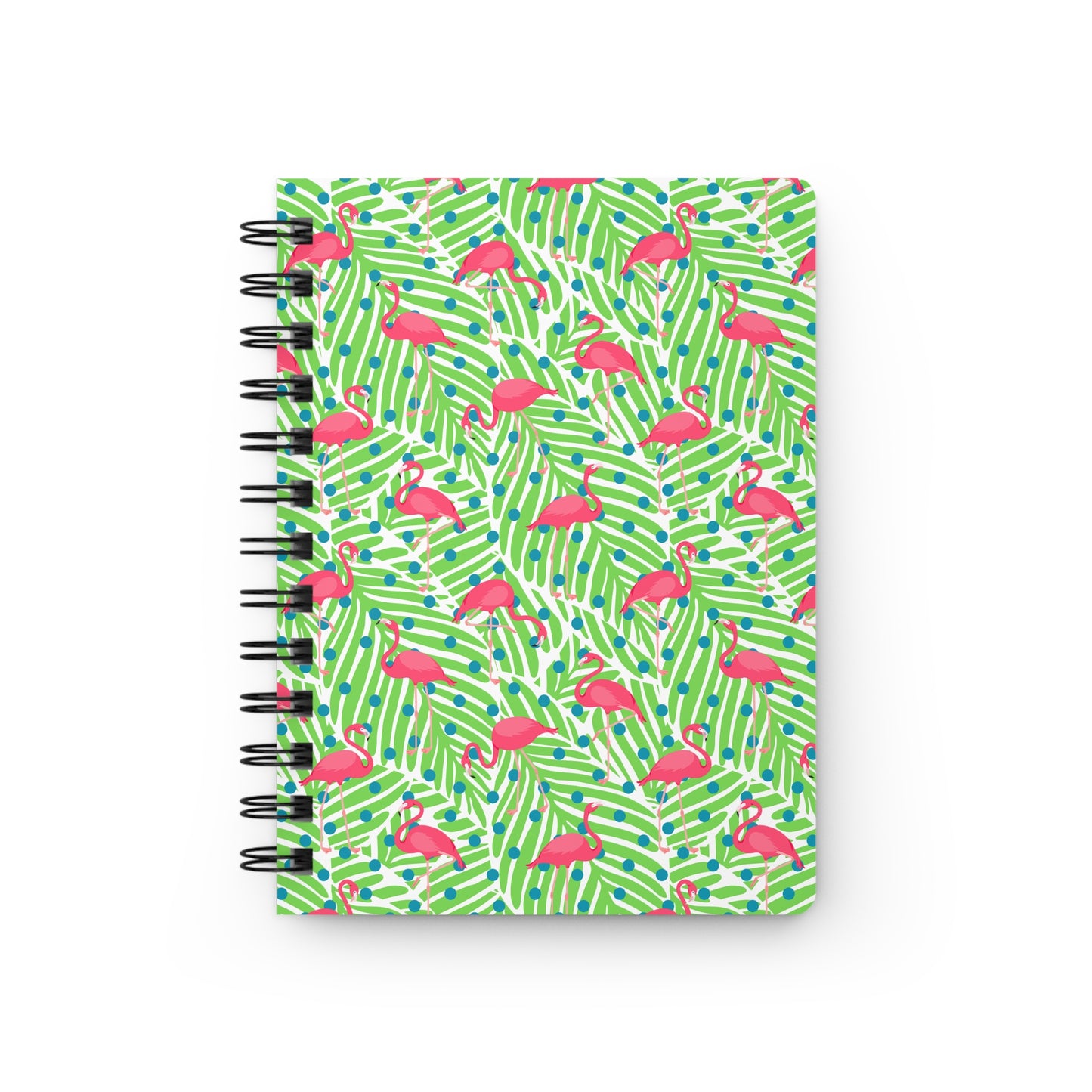 Dancing Pink Flamingos Writing Sketch Inspiration Spiral Bound Journal