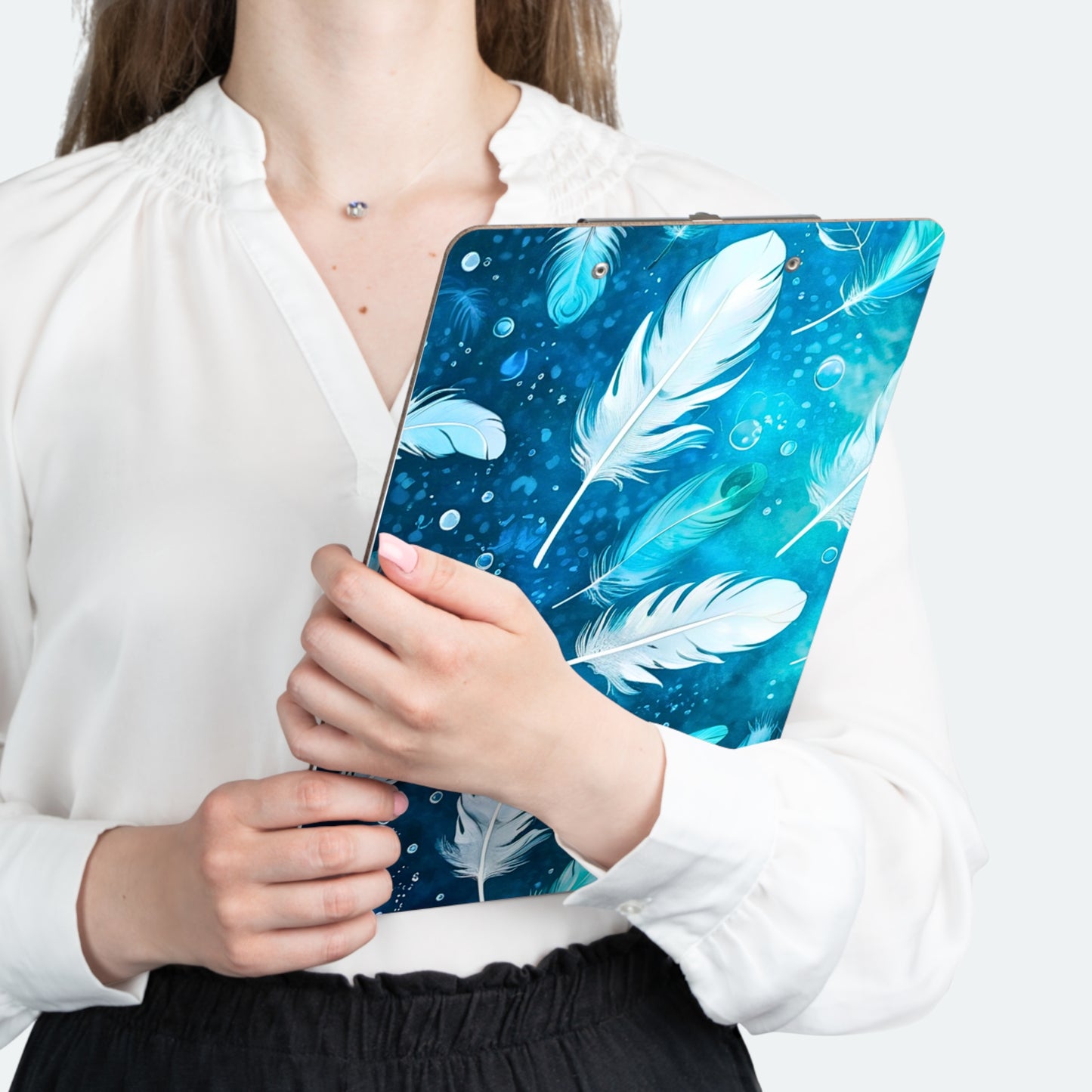Sea of Feathers Organizer Clipboard