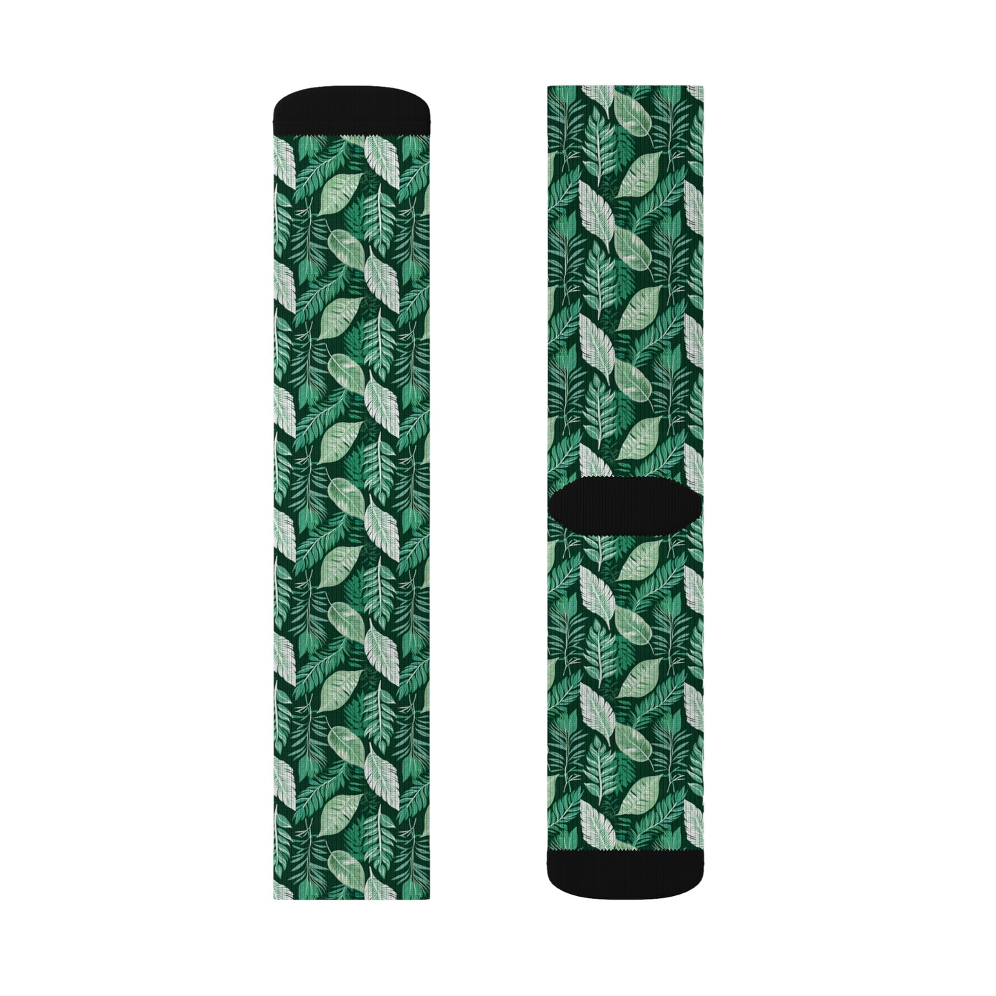 Holiday Foliage Sublimation Socks