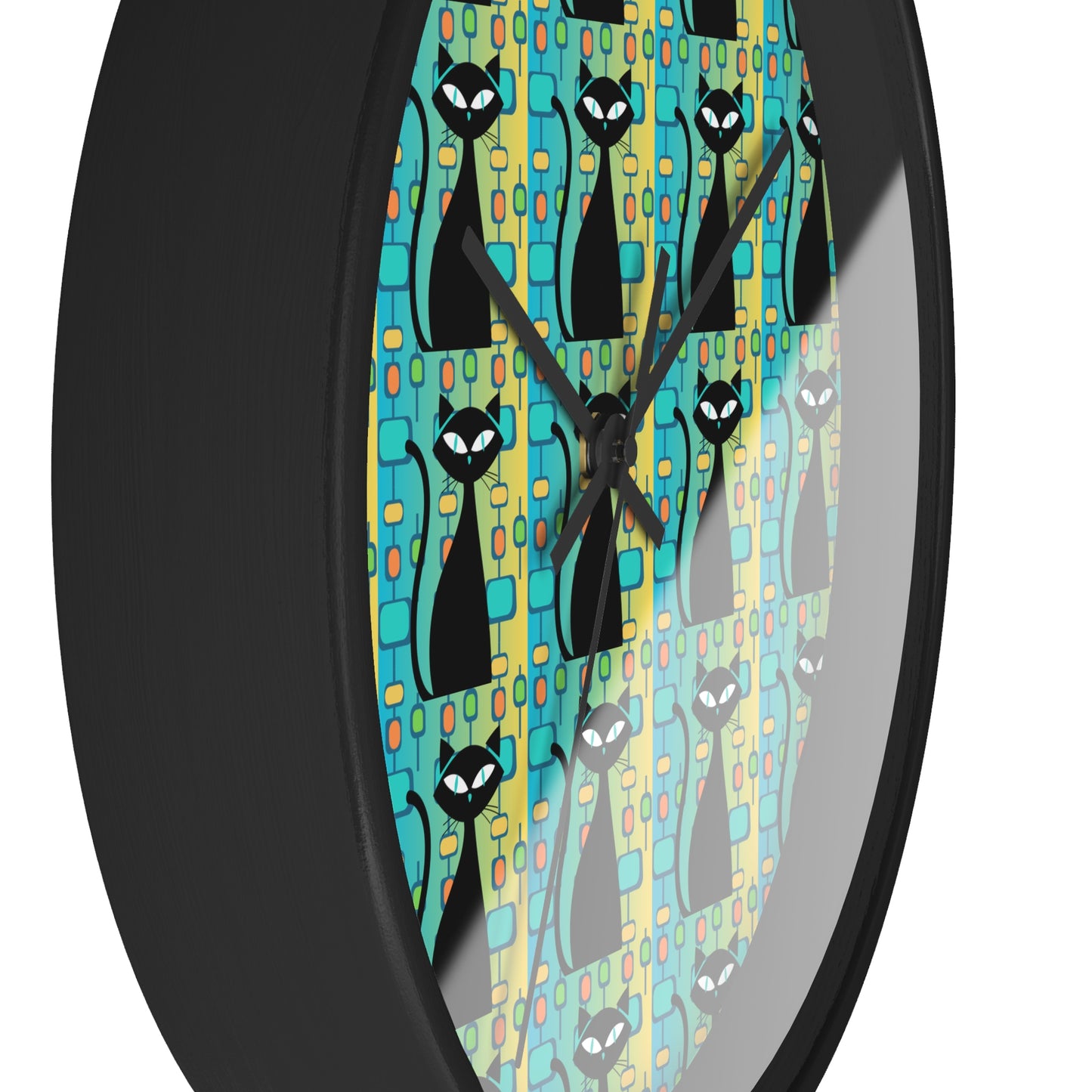 Atomic Cat Midcentury Modern Kitchen Wall Clock
