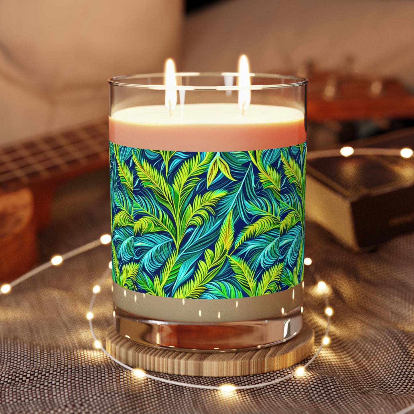 Madagascar Forest Teal Aromatherapy Essential Oils Natural Accent Decorative Scented Candle - Full Glass, 11oz