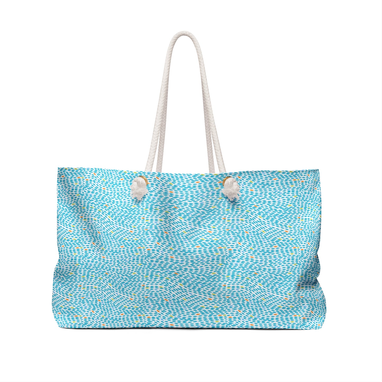 Coastal Sea Currents Ocean Waves Decorative Shopper Market Beach Weekender Bag