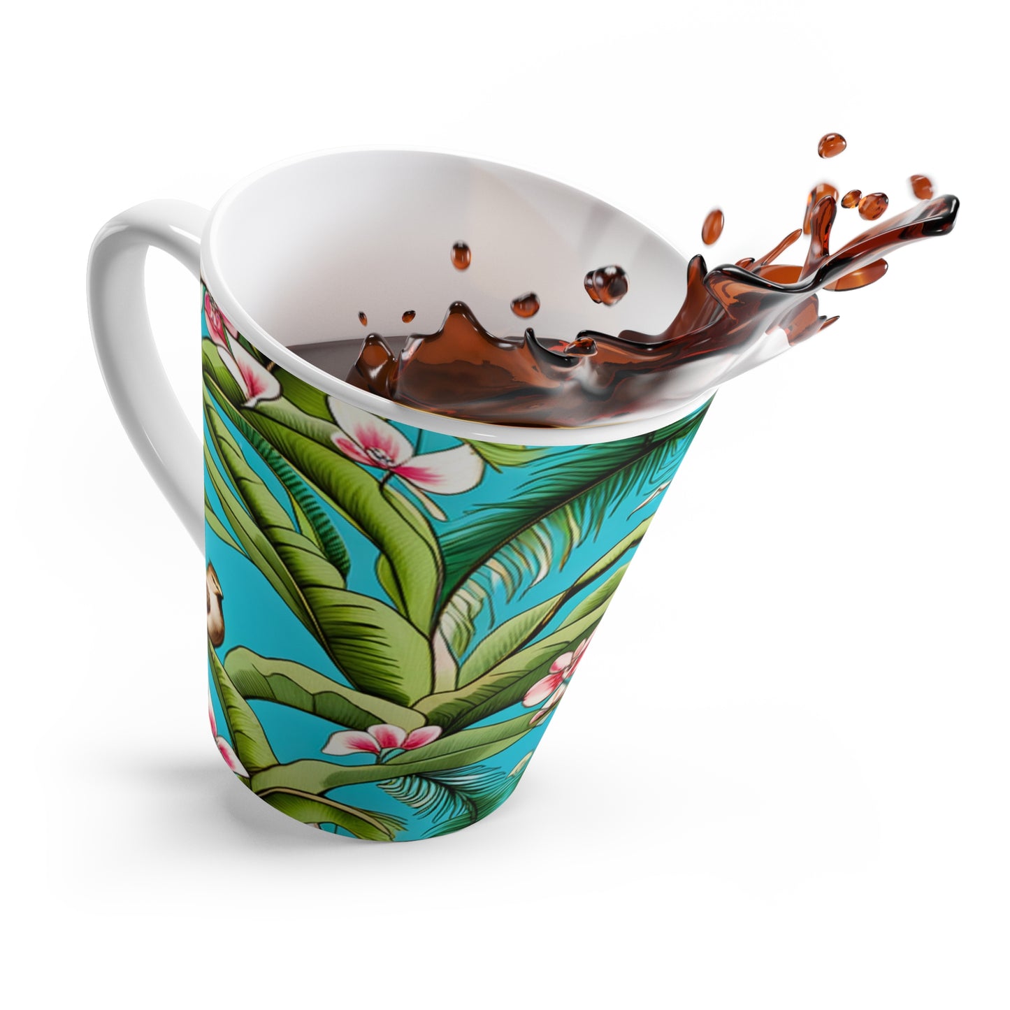 Tropical Orchid Bird Forest Coastal Ocean Beach House Hot Beverage Coffee Chai Tea Cappuccino Latte Mug