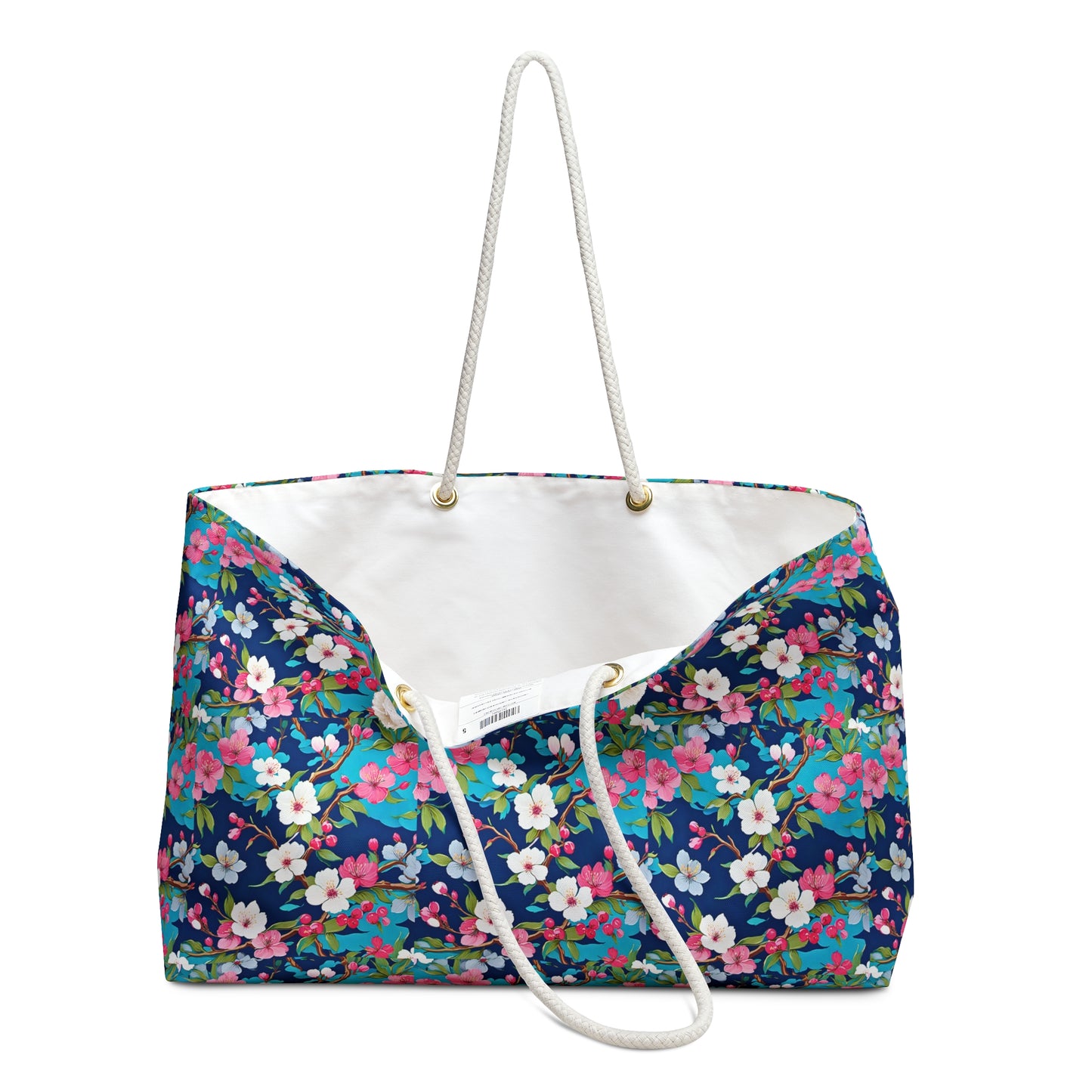 Cherry Blossoms Japanese Floral Decorative Shopper Market Weekender Bag