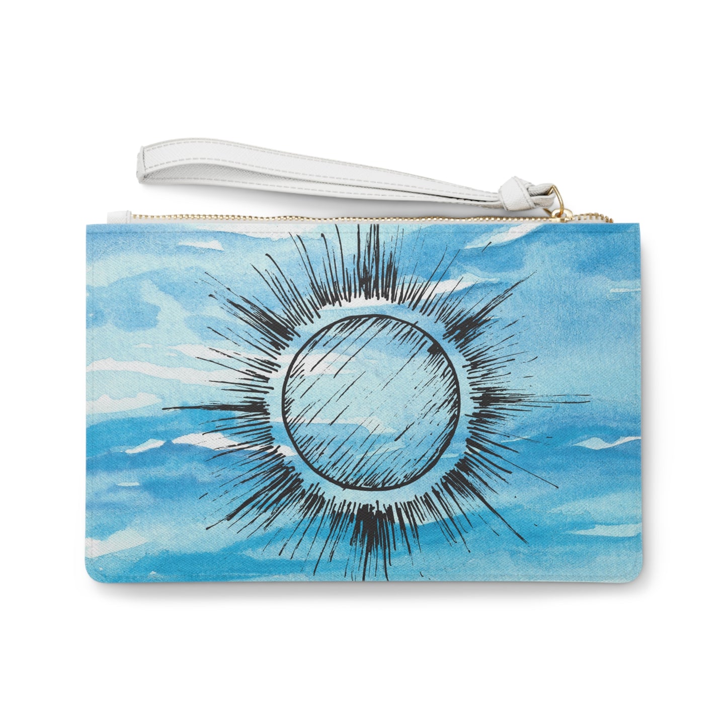 Coastal Summer Sun Daytime / Evening Pouch Clutch Bag