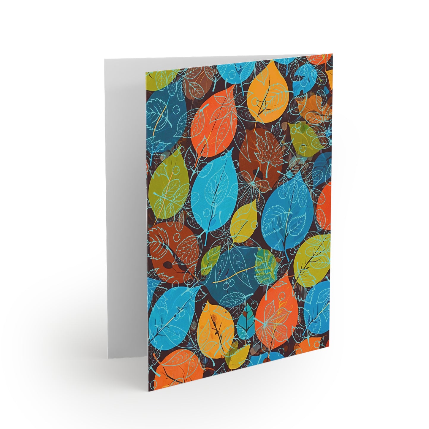 Scattered Leaves Note Cards (8 pcs)