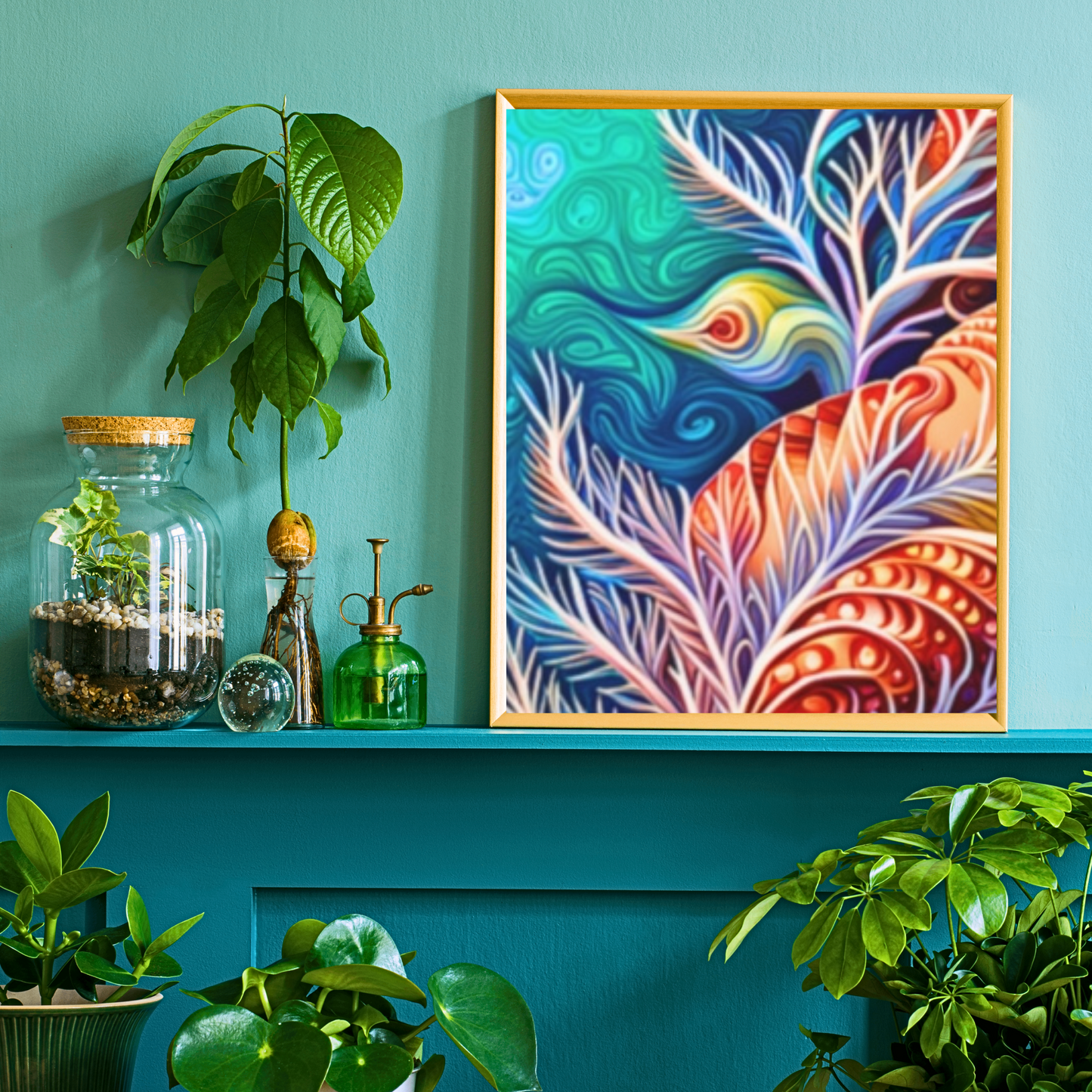 Coral Sea Ocean Coastal Life Art Decorative Canvas Gallery Wraps