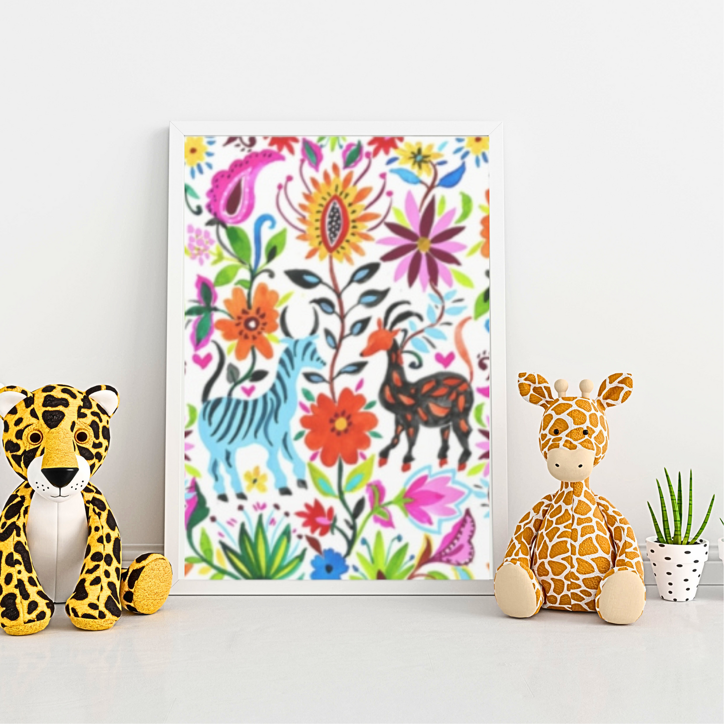 Otomi Festival of Springtime Folklore Floral Decorative Art Canvas Gallery Wraps