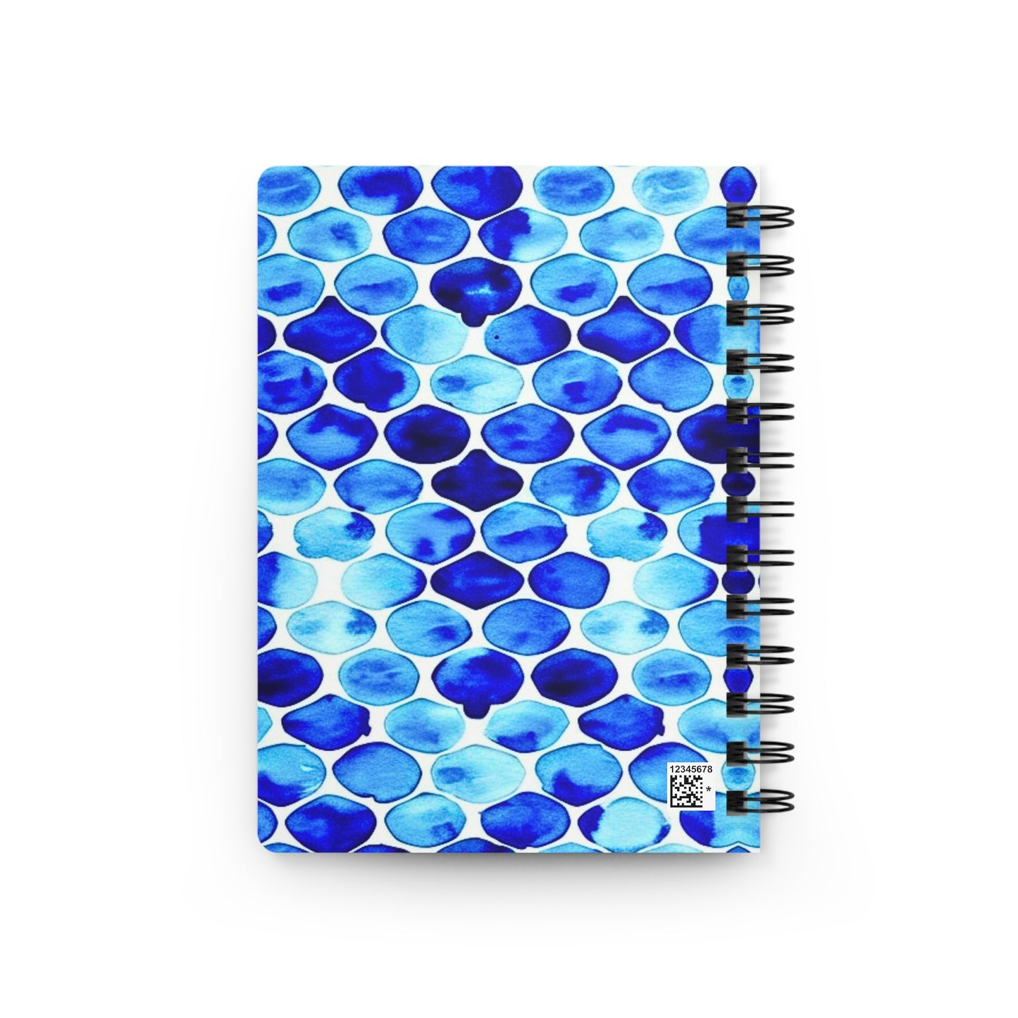 Blue Sea Glass Writing Sketch Inspiration Spiral Bound Journal