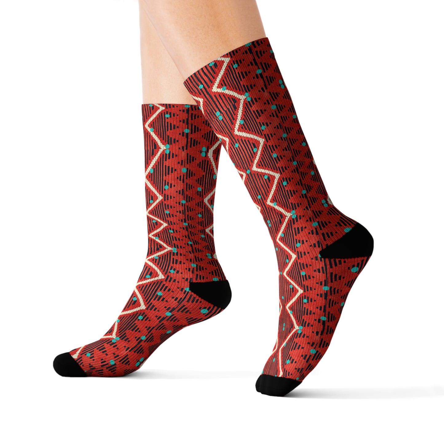 Taos Chili Pepper Decorative Pattern Sublimation Socks