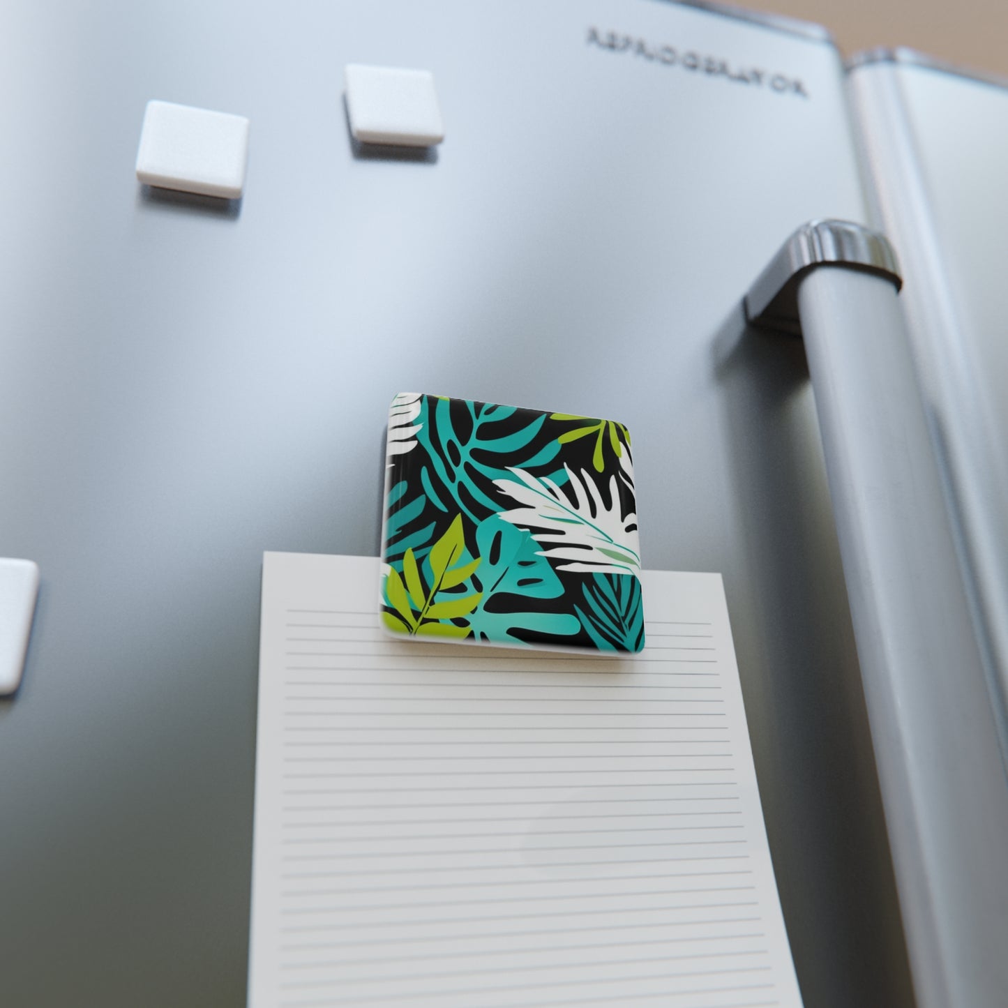 Undersea Tropical Forest Decorative Refrigerator Porcelain Magnet, Square