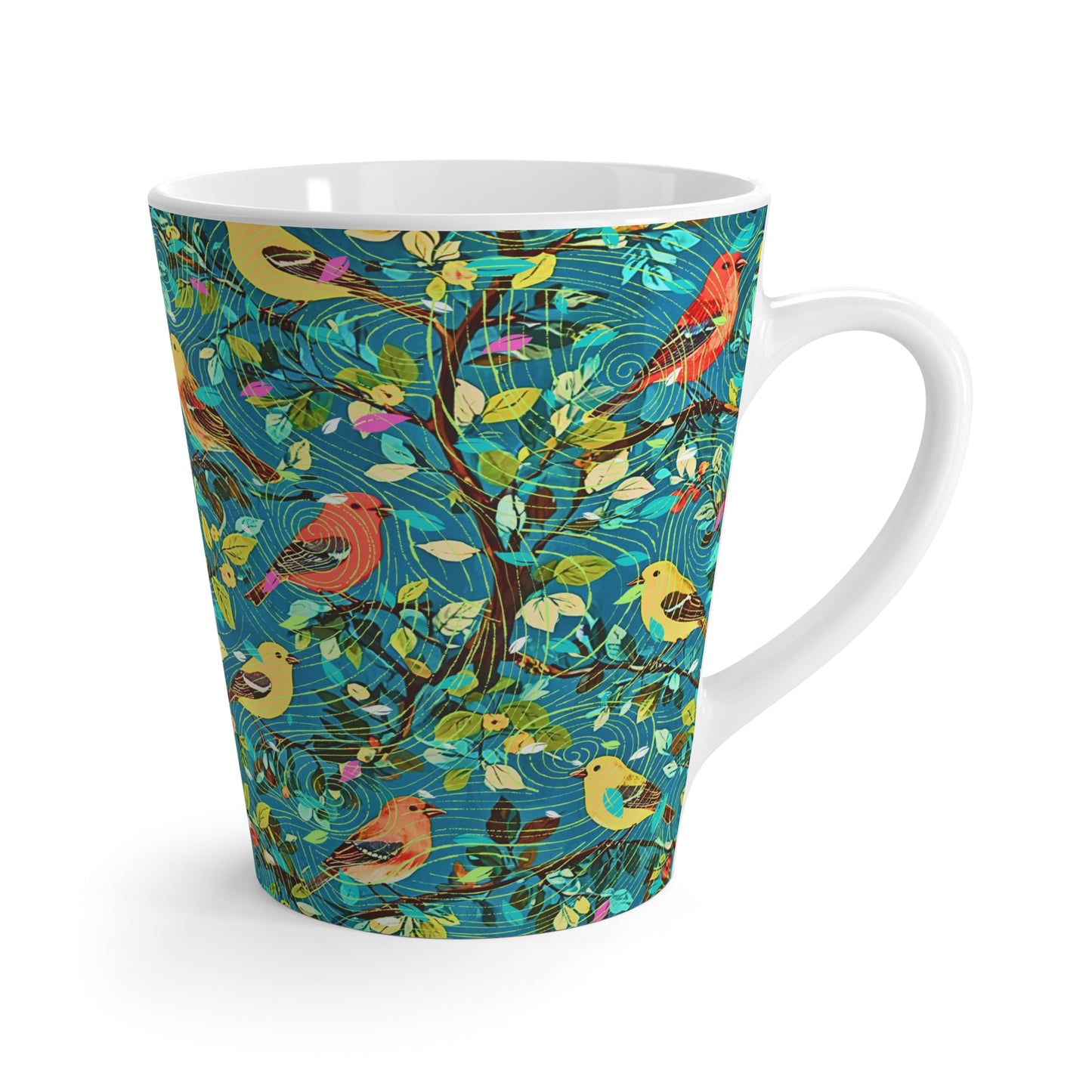 Birds of Joy Cappuccino Latte Mug