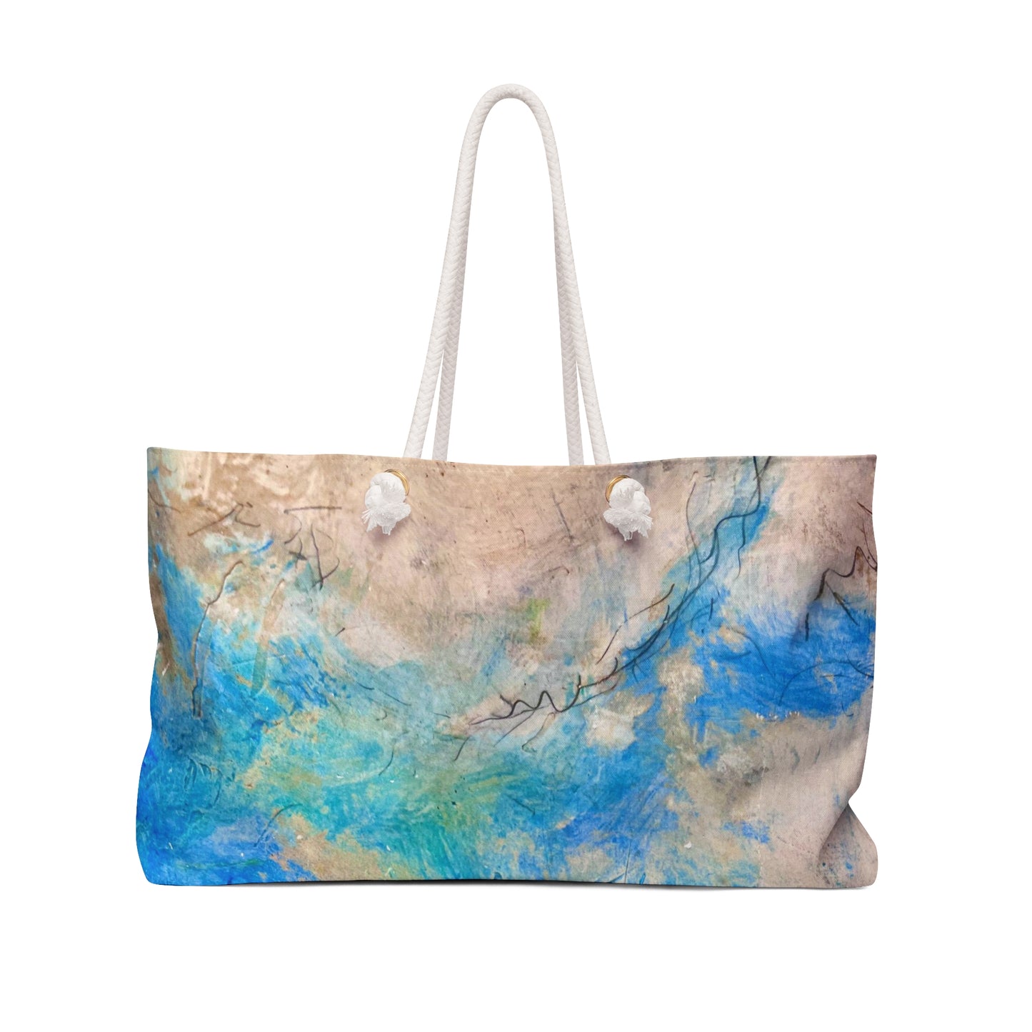 Fresco Clouds Italian Wall Painting Shopper Market Weekender Bag