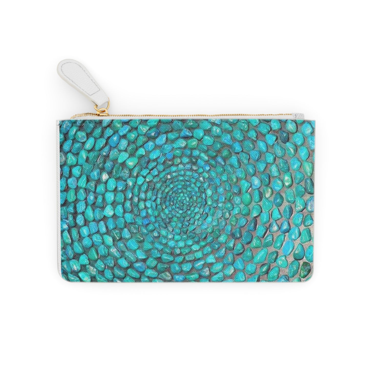 Turquoise Stones Natural Coin Purse Lipstick Mini Pouch Clutch Bag