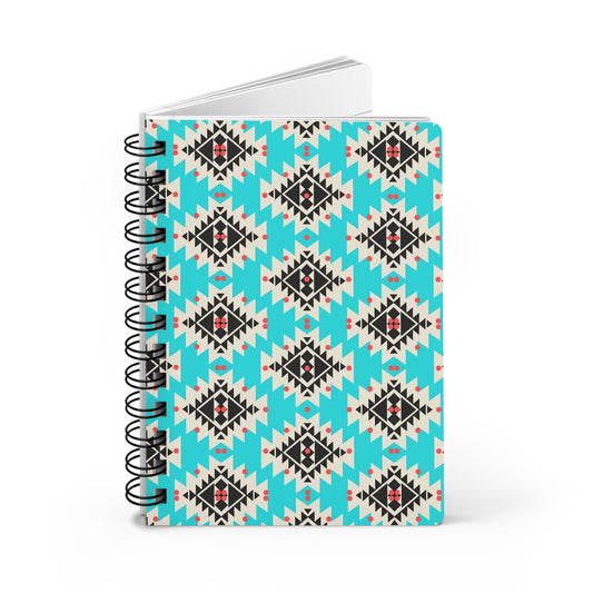 Navajo Concho Turquoise Writing Sketch Inspiration Spiral Bound Journal