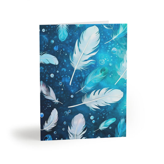 Floating Sea of Feathers Note Greeting Cards (8 pcs)
