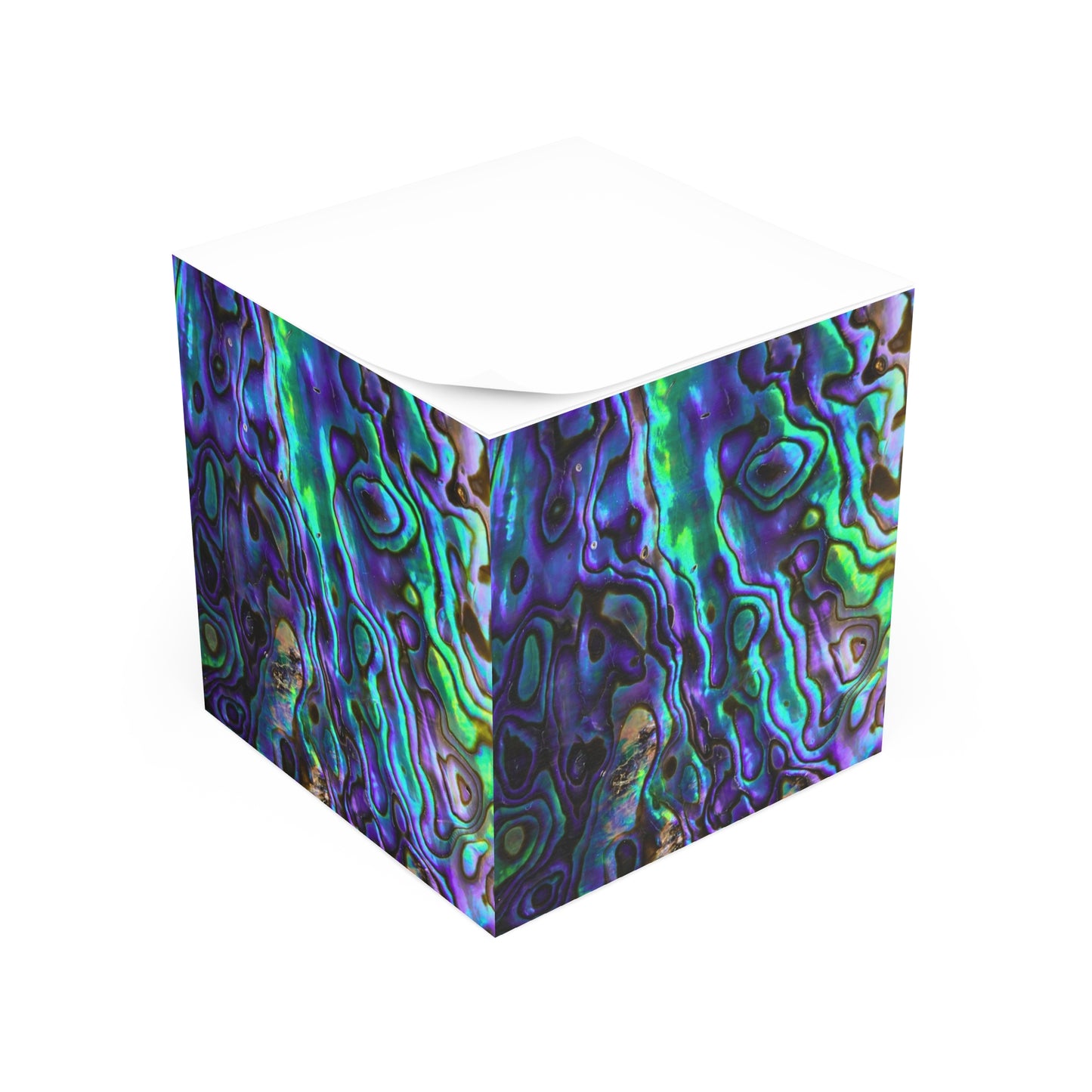 Abalone Jewels Natural Shell Ocean Abstract Paper Note Cube