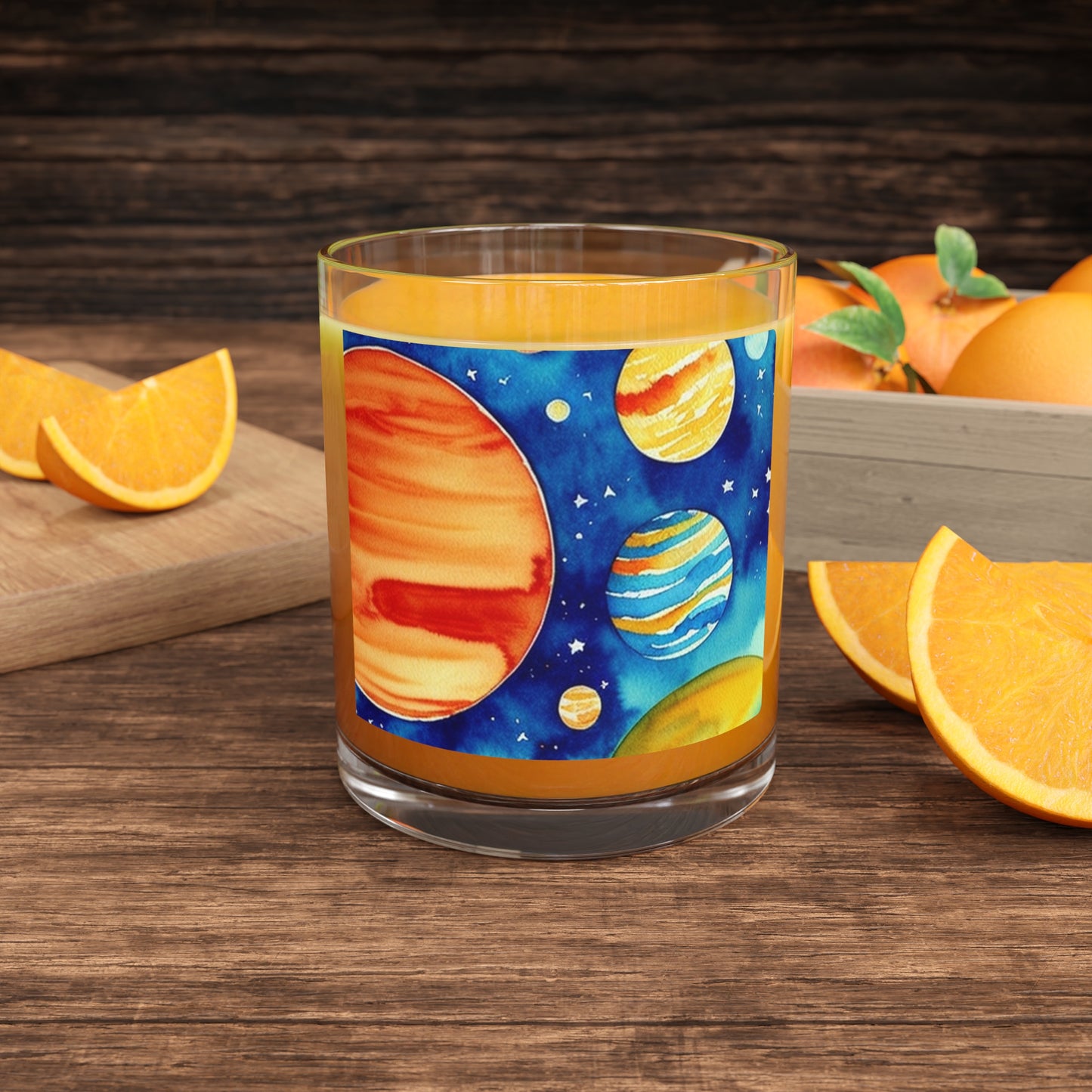 Planetarium Outer Space Cocktail Party Beverage Entertaining Bar Glass