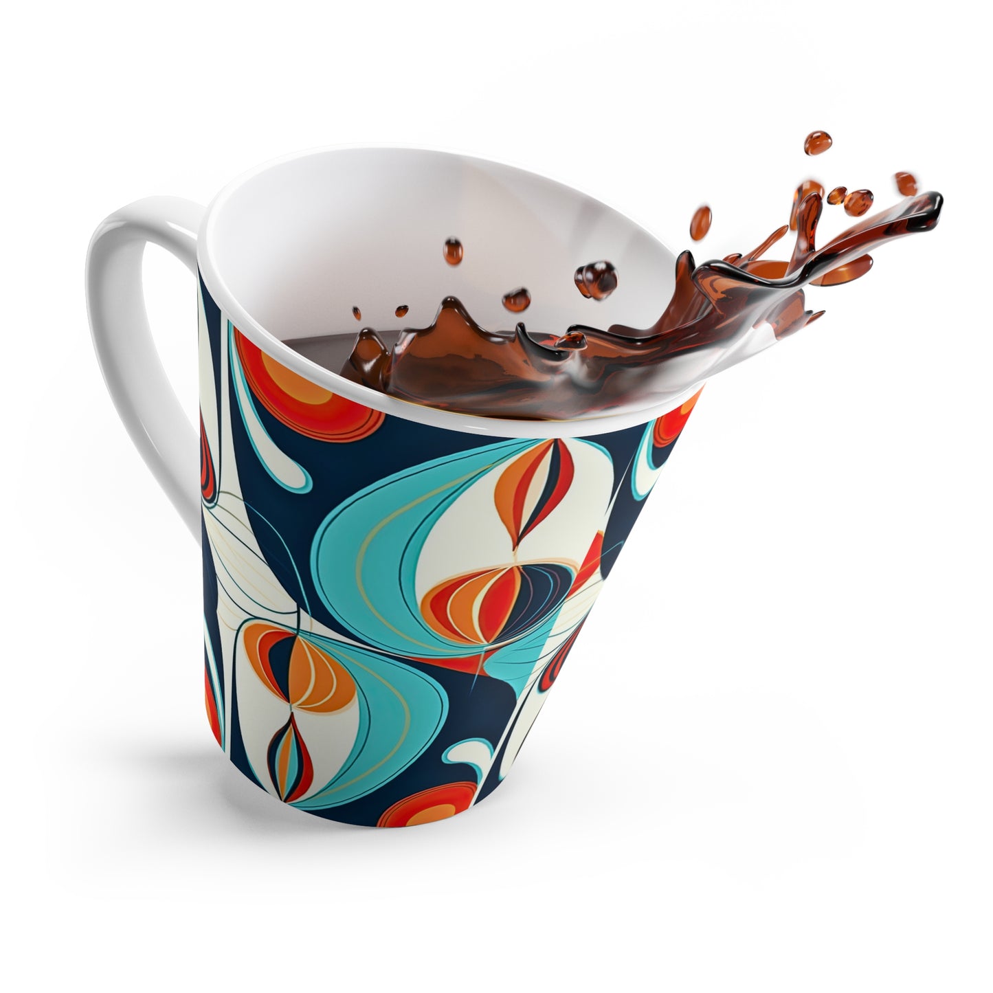 Samba Midcentury Modern Pattern 1950s Vintage Hot Beverage Coffee Chia Tea Cappuccino  Latte Mug