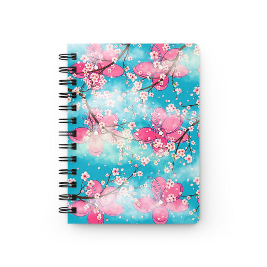 Meguro River Cherry Blossom Flower Japan Writing Sketch Inspiration Spiral Bound Journal