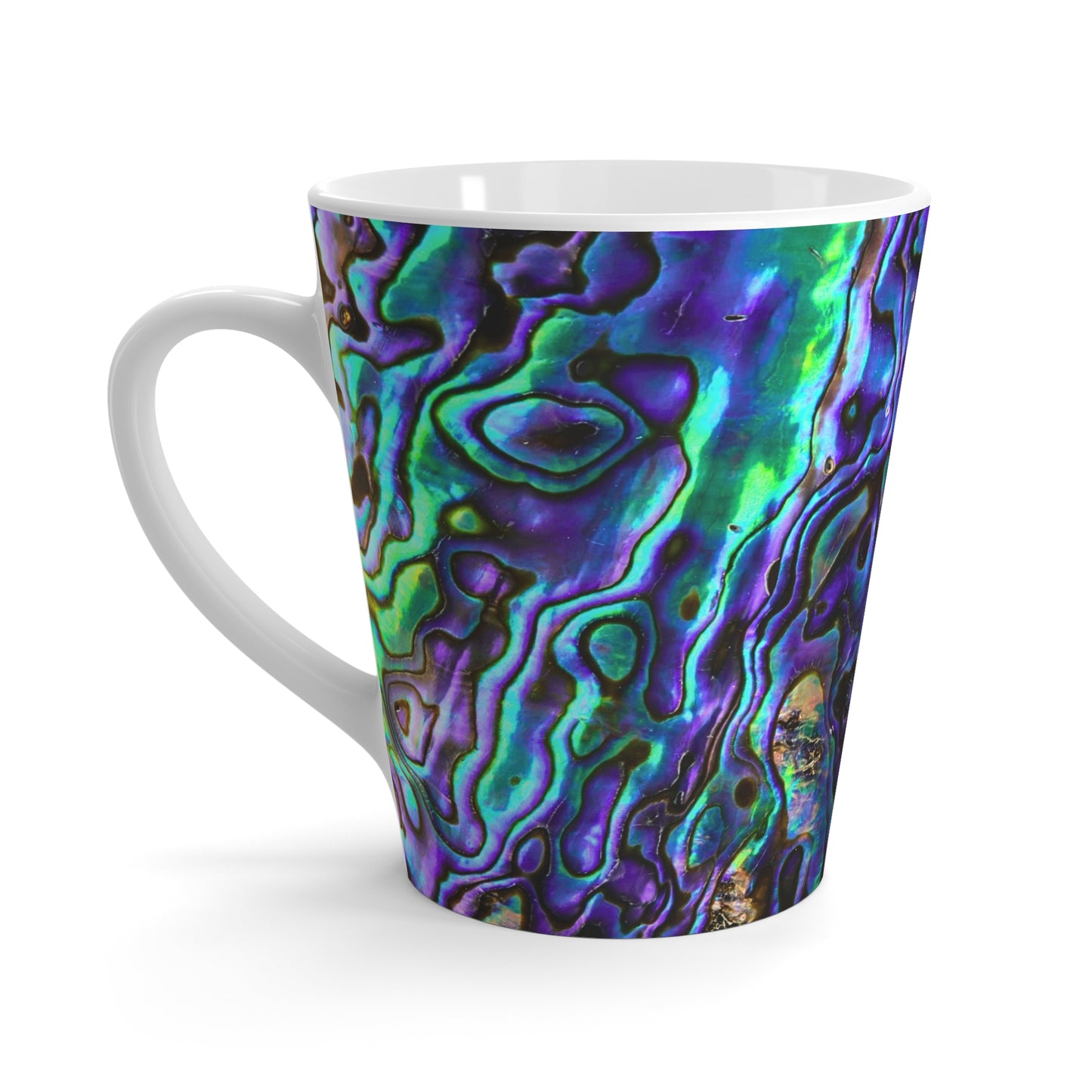 Abalone Jewels Natural Shell Ocean Abstract  Hot Beverage Cappuccino Tea Latte Mug