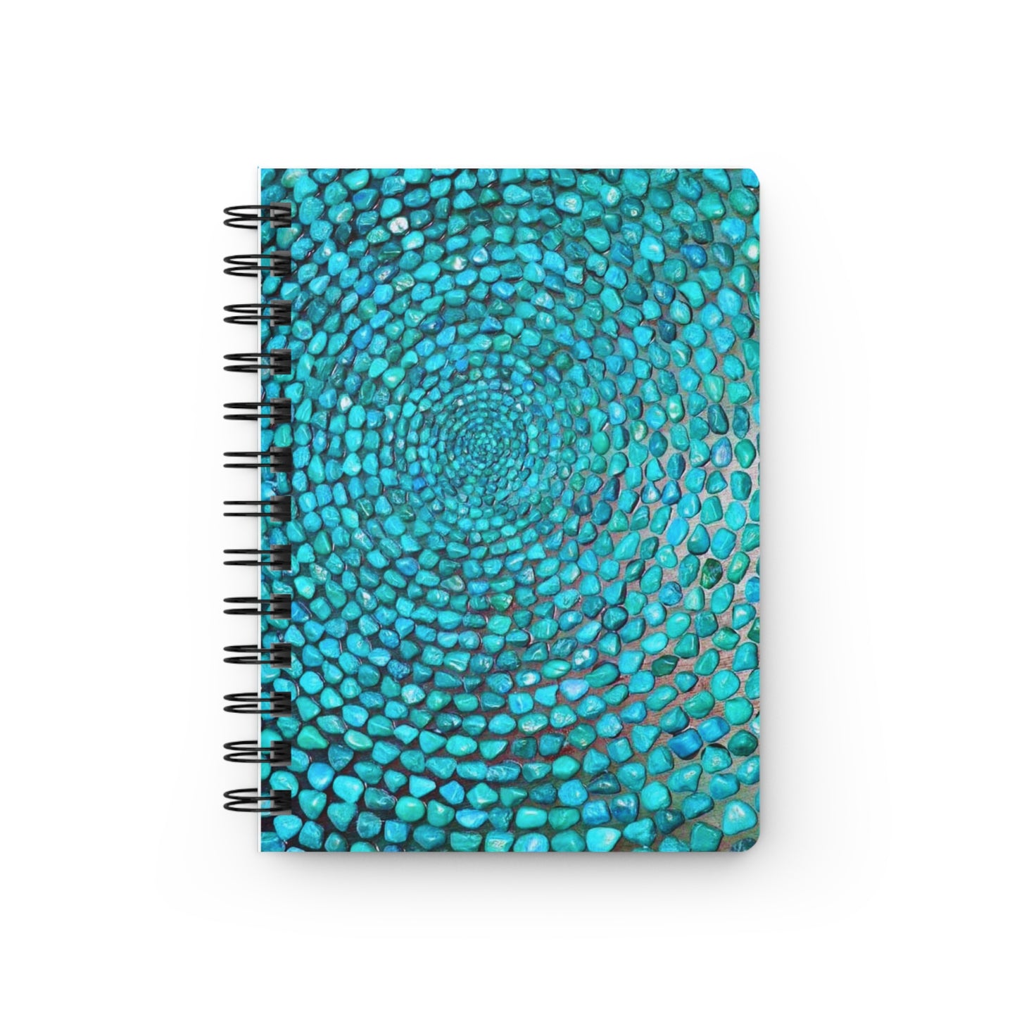 Turquoise Stone Writing Sketch Inspiration Travel  Spiral Bound Journal