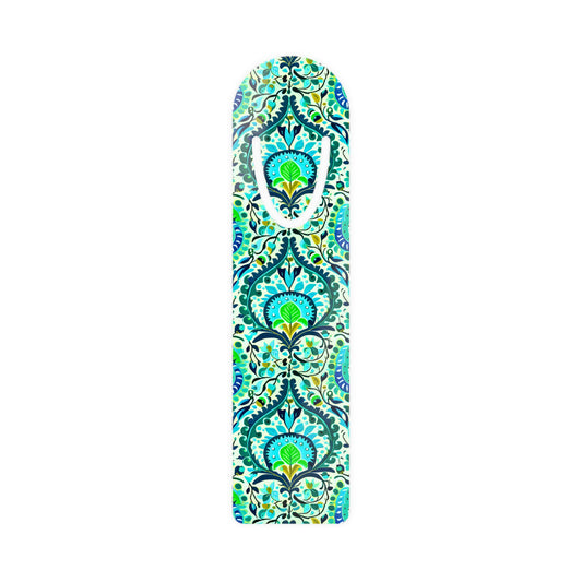 Suzani Tribal Pattern Blue and Green Bohemian Reading Bookmark