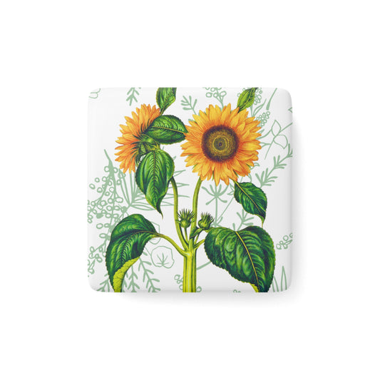 Summer Sunflower Botanical Decorative Refrigerator Porcelain Magnet (Limited Edition July 2024)