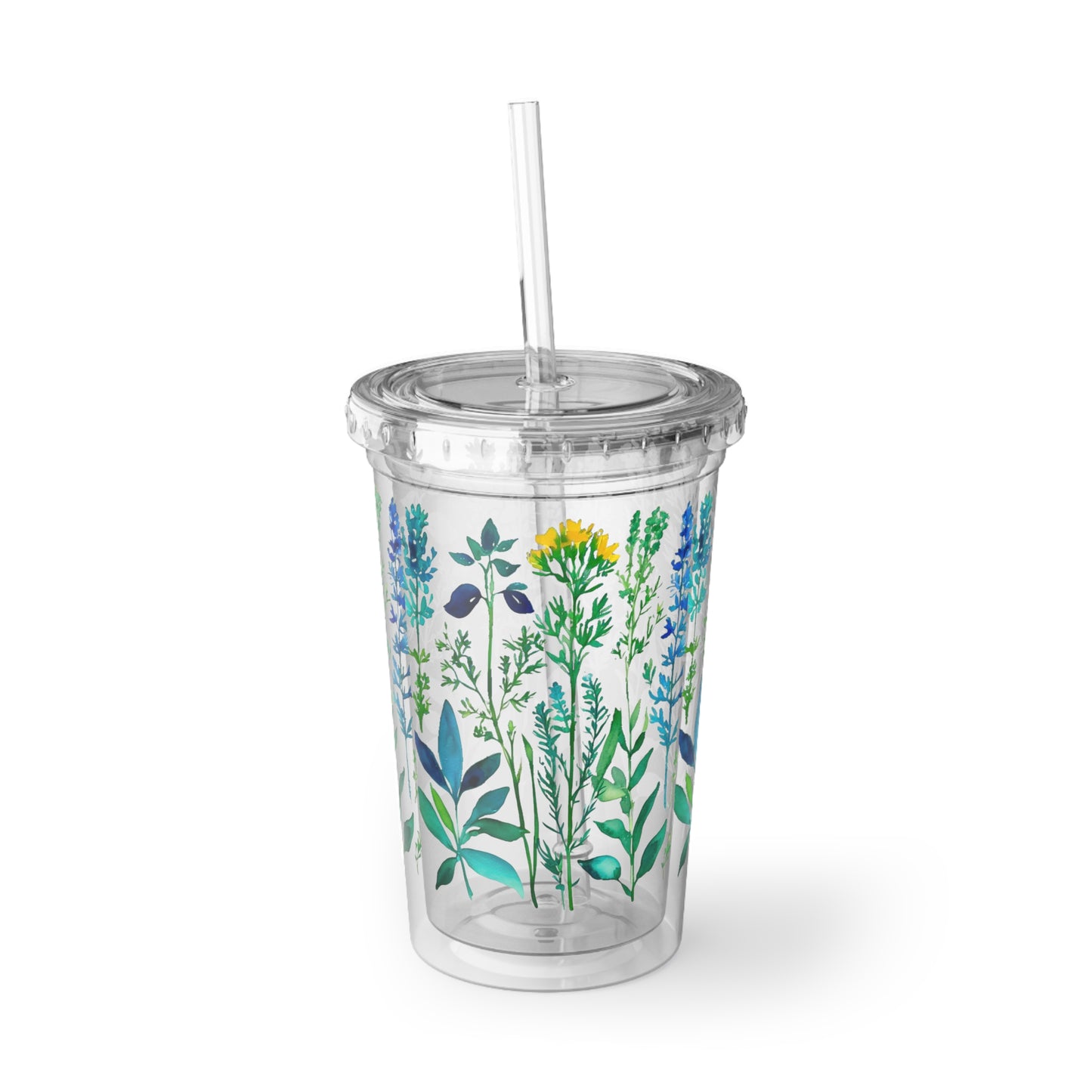 Spring Herbs Cold Beverage Suave Acrylic Cup