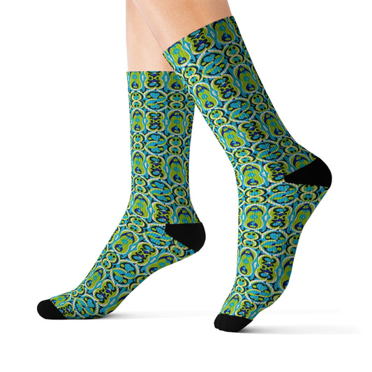 Via Tournabuoni Italian Decorative Pattern Sublimation Socks