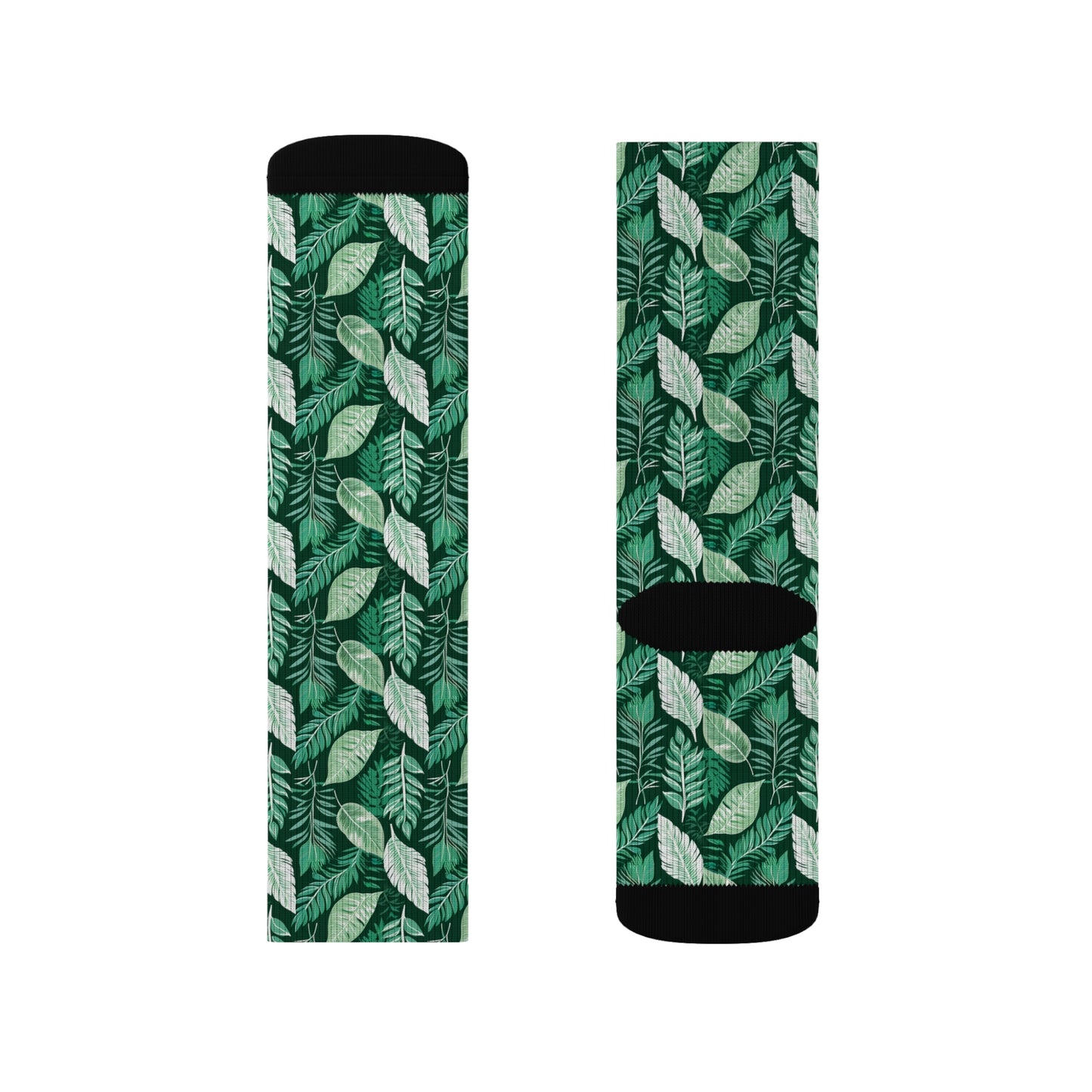 Holiday Foliage Decorative Pattern Sublimation Socks