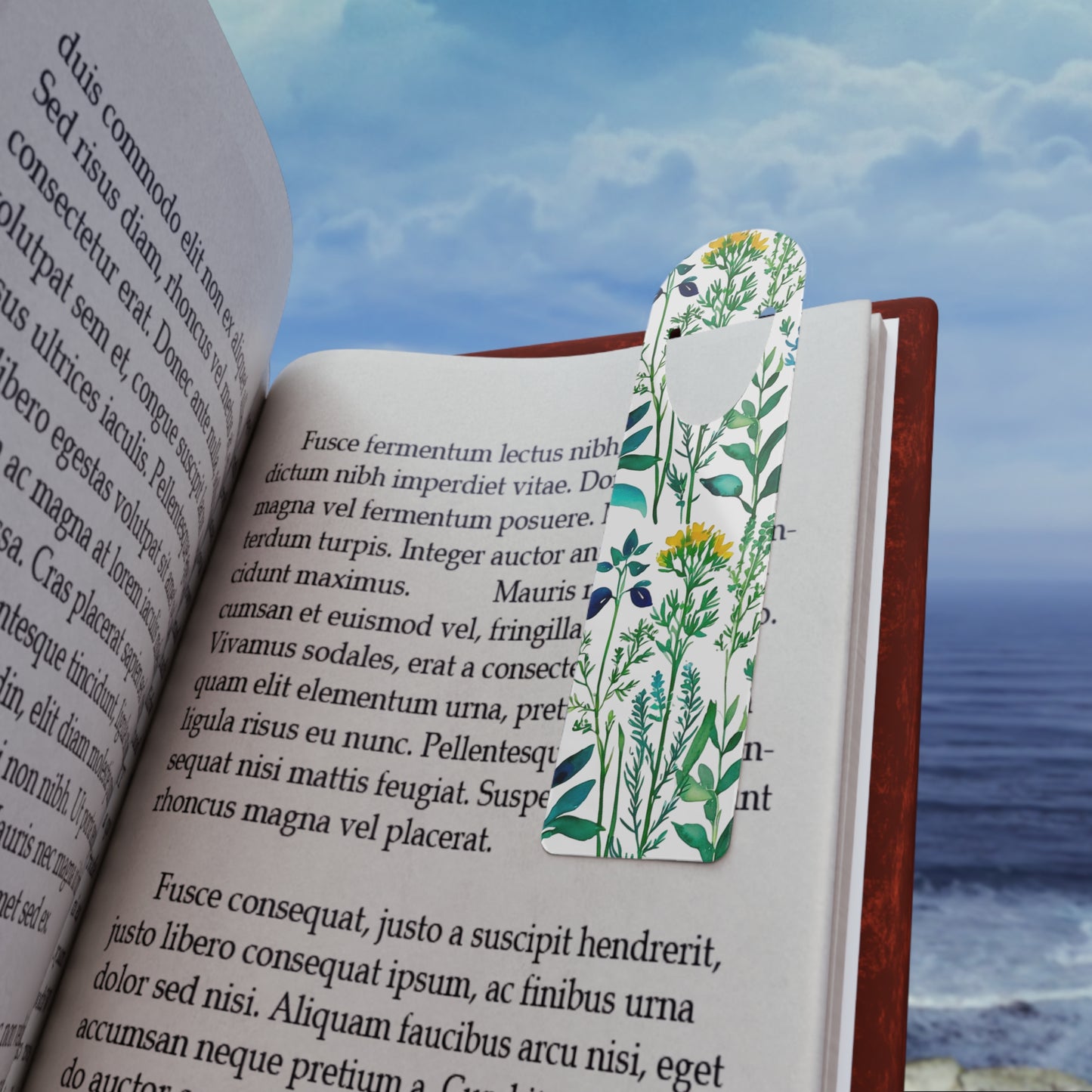 Spring Herbs Reading Bookmark