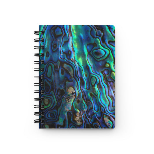 Abalone Jewels Natural Shell Ocean Abstract Writing Sketch Inspiration Spiral Bound Journal