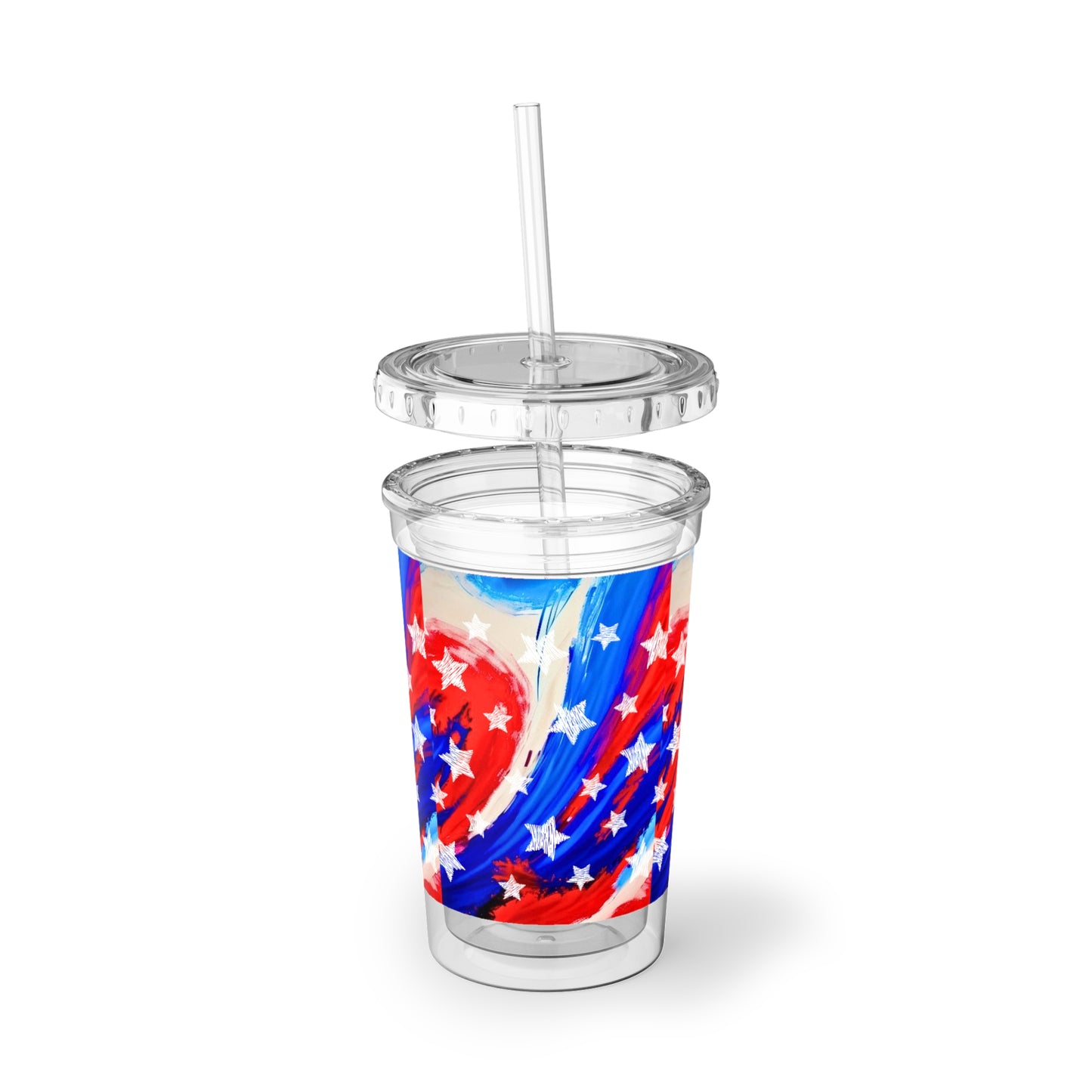 American Celebration July 4th Cold Beverage Suave Acrylic Cup