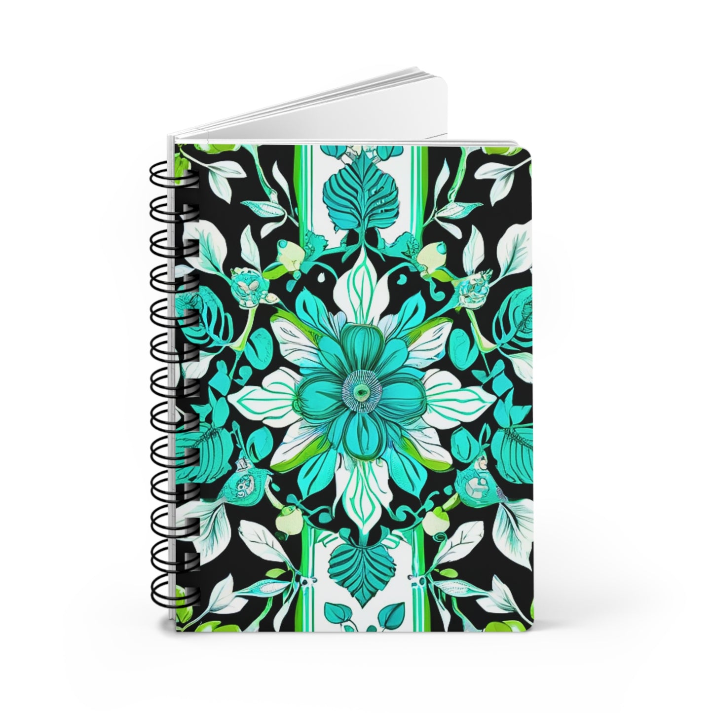 Spring Floral Coronation Decorative Writing Sketch Inspiration Spiral Bound Journal