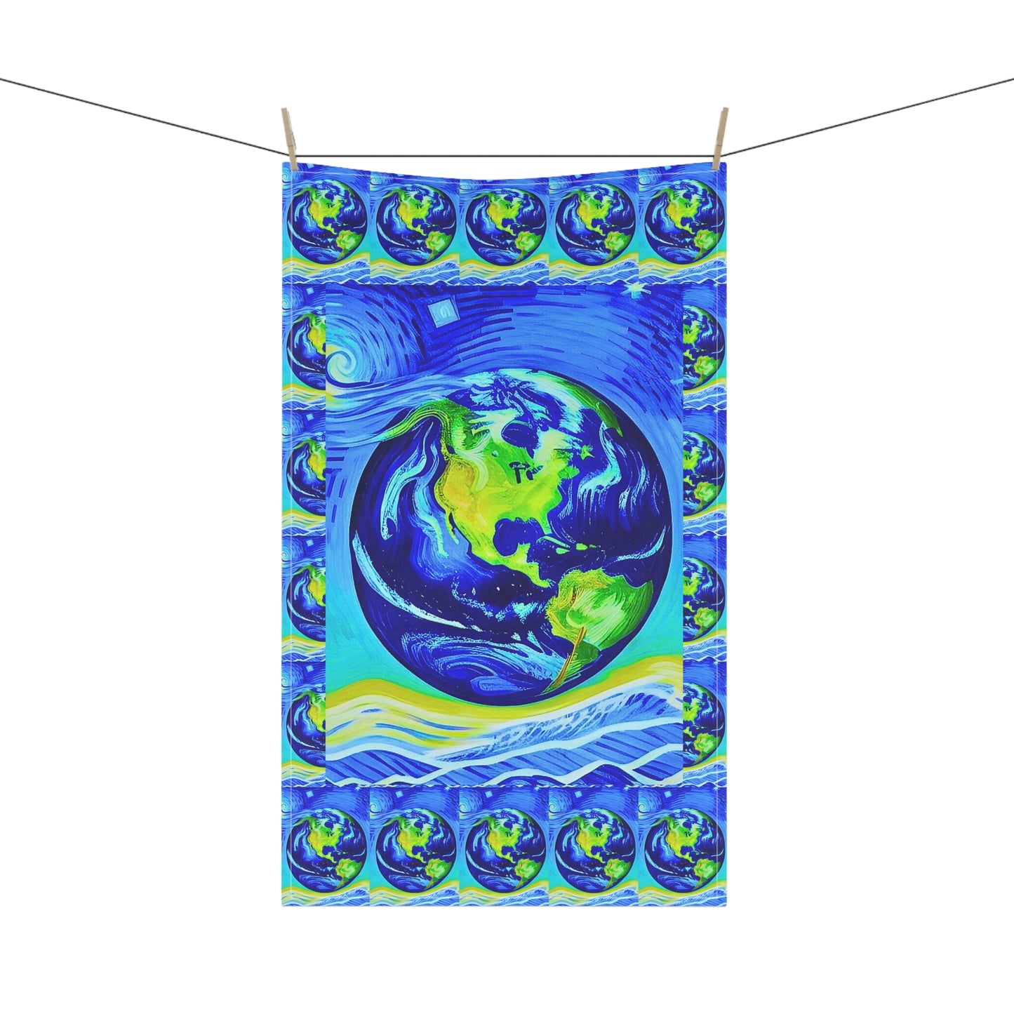Mother Earth Decorative Kitchen Tea Towel / Bar Towel