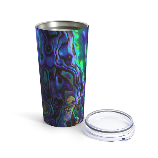 Abalone Jewels Natural Shell Ocean Abstract Hot Cold Beverage Travel Tumbler 20oz