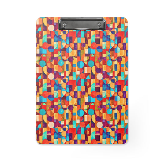 Painterly Cubist Organizer Clipboard