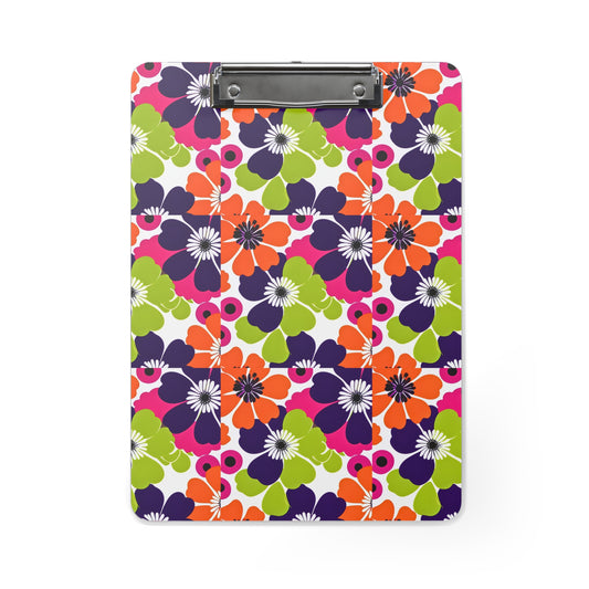 High Summer Blooms Desk Organizre Clipboard