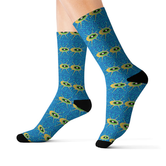 Quasar Eye Leopard MCM Sublimation Socks