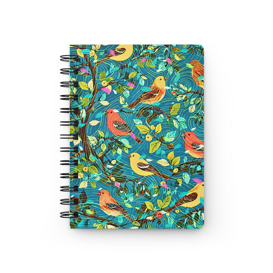 Birds of Joy Writing Sketch Inspiration Spiral Bound Journal